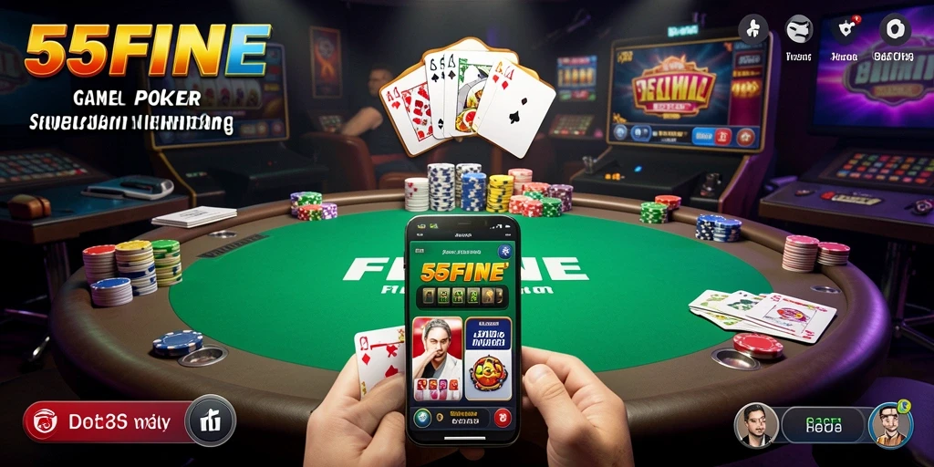 Tampilan gameplay seru dan mendebarkan dari 55FIVE.