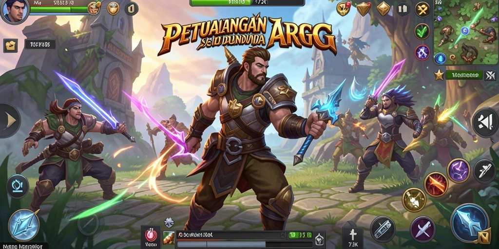 Tampilan gameplay ARPG yang intens dan menegangkan dalam 73K.