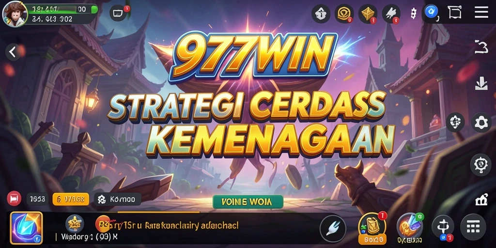 Screenshot gameplay <strong>9777WIN</strong> menunjukkan pertarungan strategis yang intens.