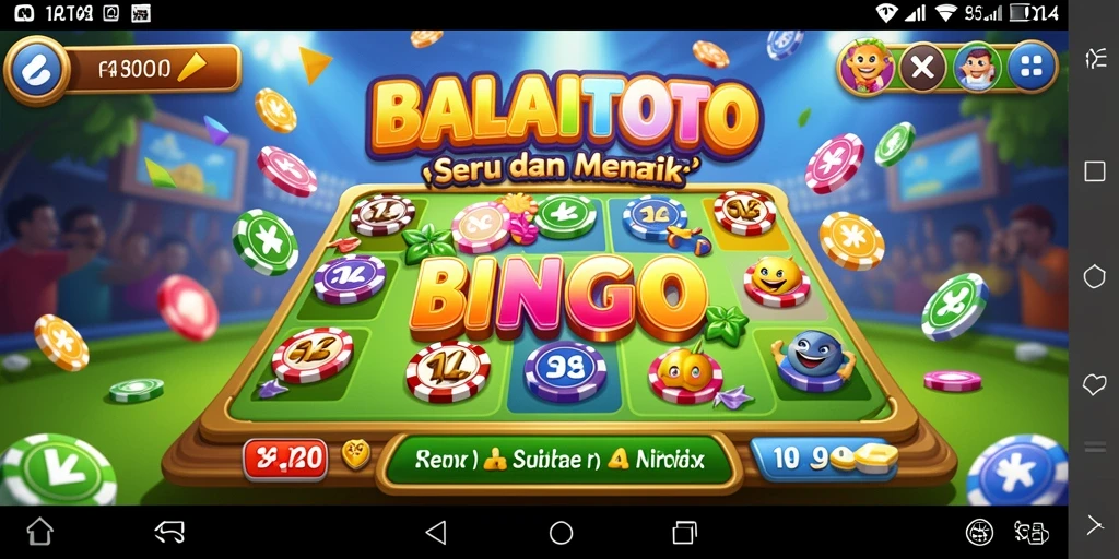 Screenshot utama gameplay Bingo BALAITOTO dengan fitur interaktif.
