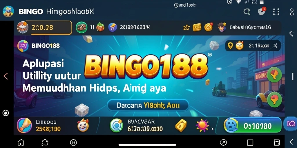 Screenshot BINGO188 menampilkan antarmuka yang user-friendly dan fitur pengingat.