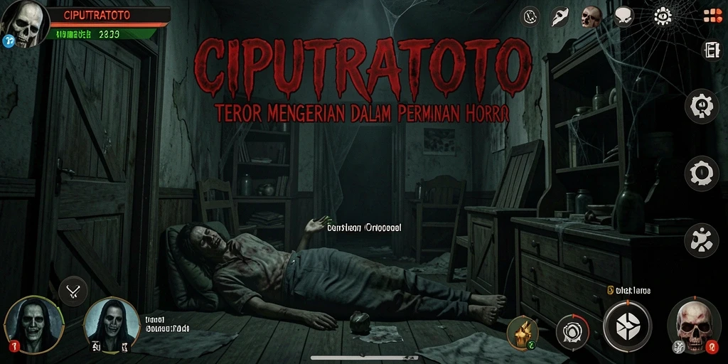Tampilan gameplay horror yang menakutkan dan mencekam dari CIPUTRATOTO.