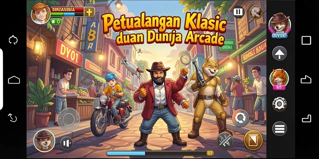Tampilan permainan DY01 yang seru dan penuh aksi arcade.
