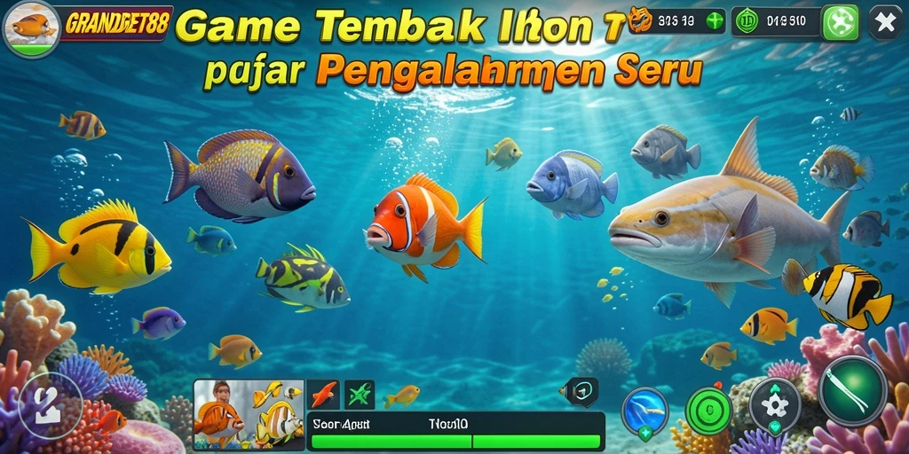 Tampilan gameplay Tembak Ikan yang seru dan menantang.