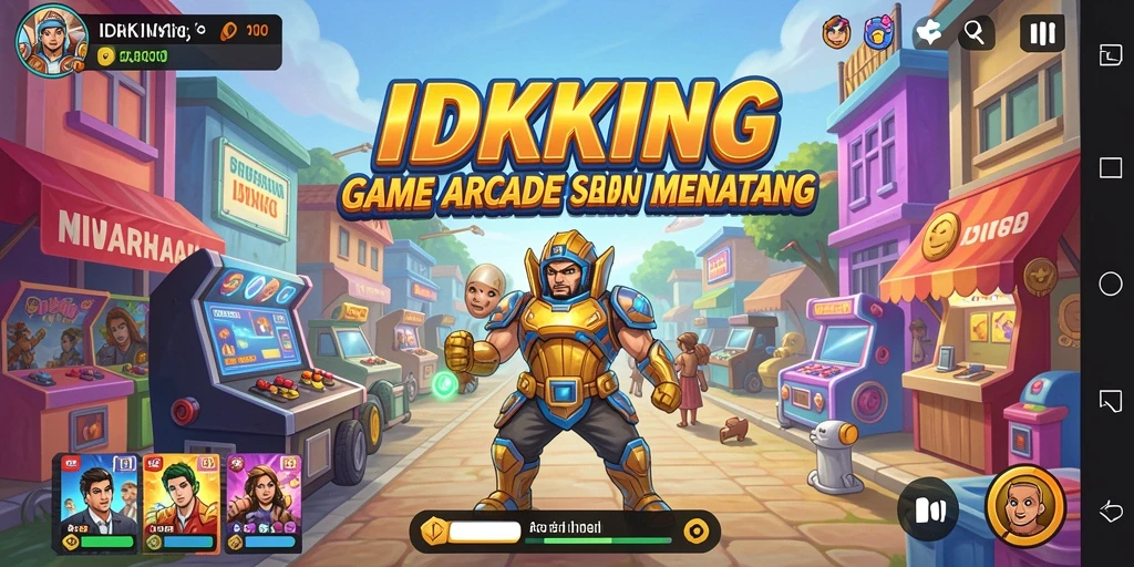 Tampilan gameplay IDRKING yang menantang dan penuh warna.