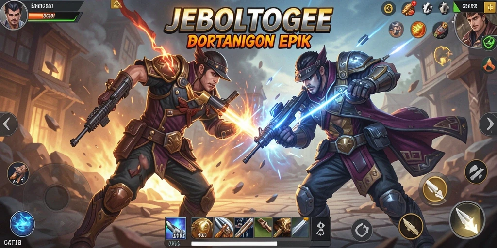 Gameplay seru di JEBOLTOGEL dengan pertarungan intens.