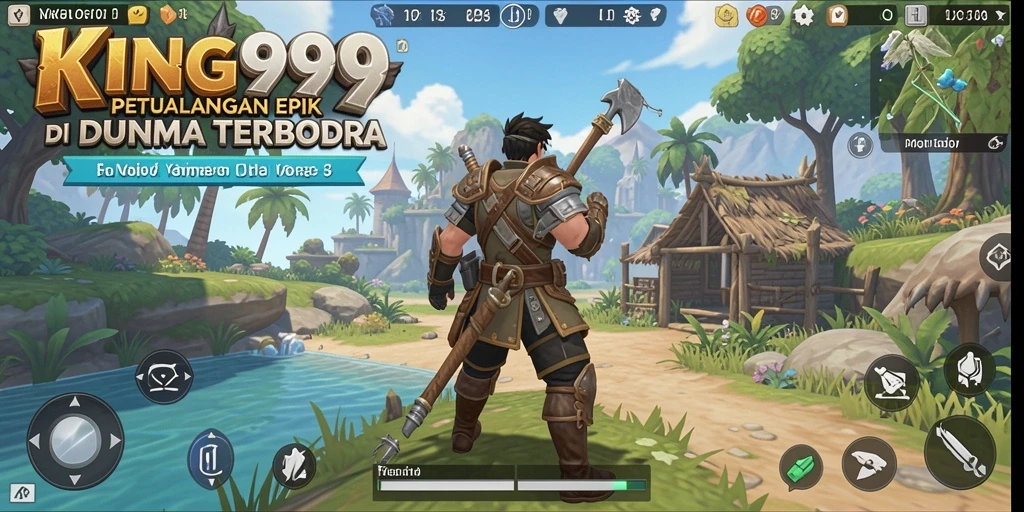 Tampilan gameplay KING999 dengan eksplorasi dunia terbuka yang menakjubkan.