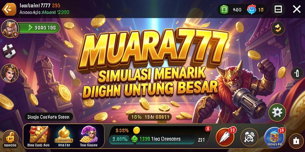 Screenshot gameplay menunjukkan momen seru dalam simulasi MUARA777.