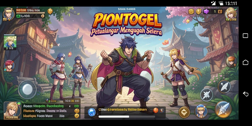 Tangkapan layar PIONTOGEL yang menampilkan aksi pertarungan karakter Anime.