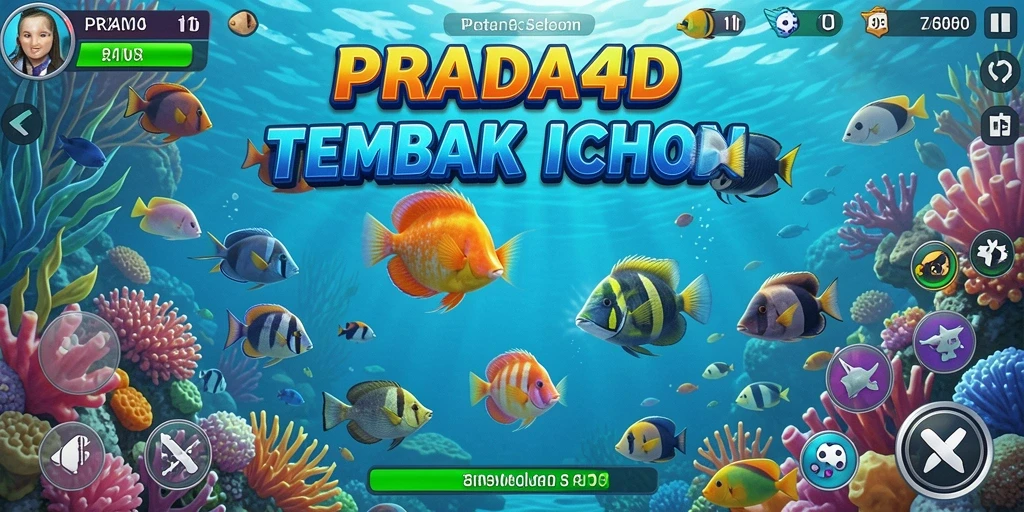 Tangkapan layar gameplay seru dari PRADA4D Tembak Ikan.