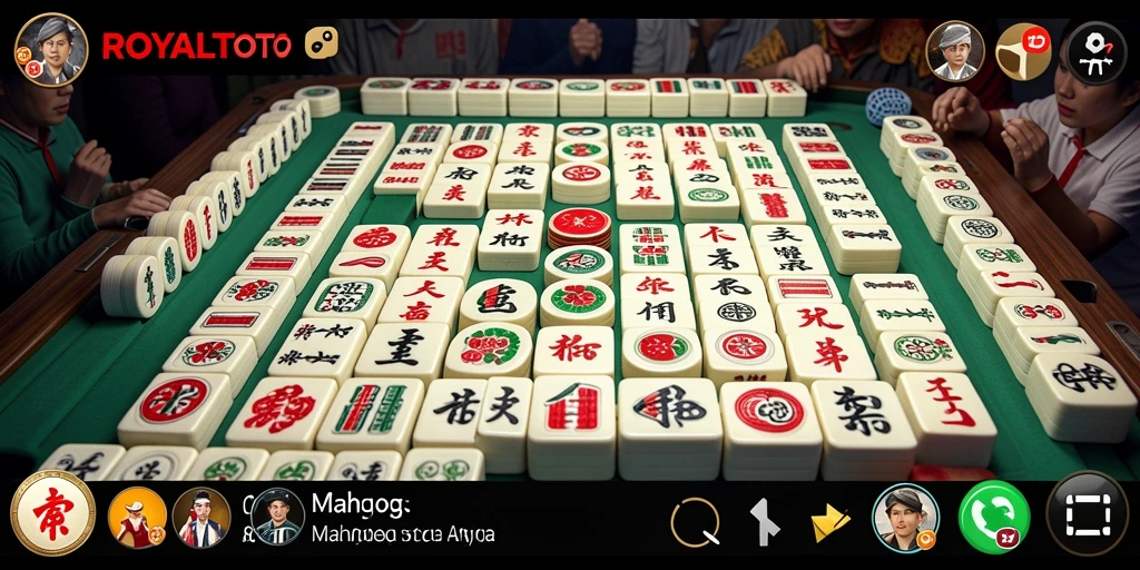 Tangkapan layar gameplay <strong>ROYALTOTO</strong> yang menampilkan keseruan permainan Mahjong.
