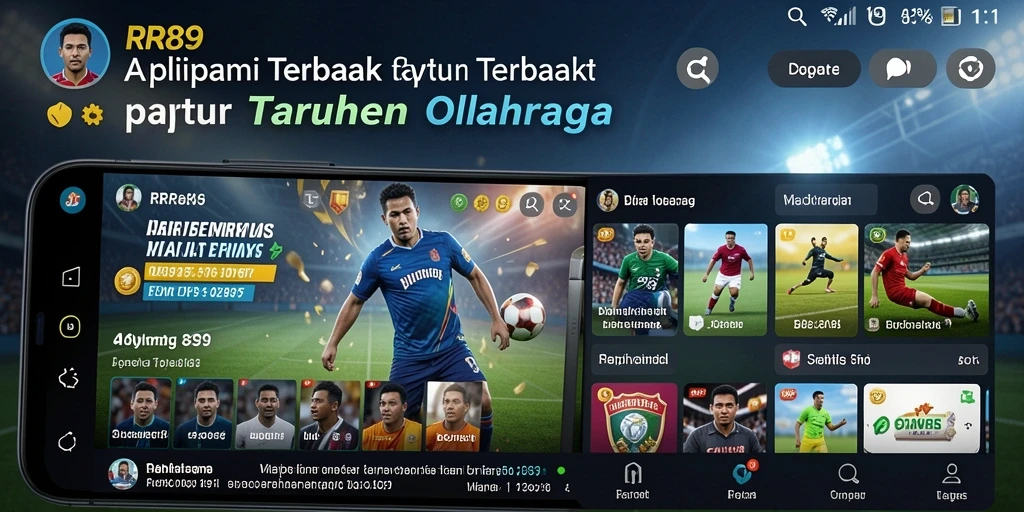 Screenshot utama RR89 dengan tampilan taruhan olahraga yang menarik.