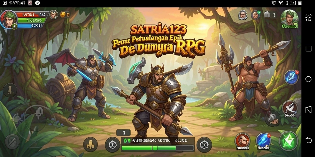 Tampilan gameplay RPG yang menarik dengan karakter dan dunia yang kaya.