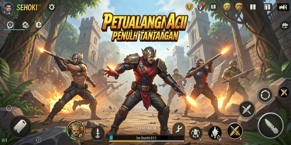 Screenshot permainan SEHOKI yang menunjukkan aksi seru dan menantang.