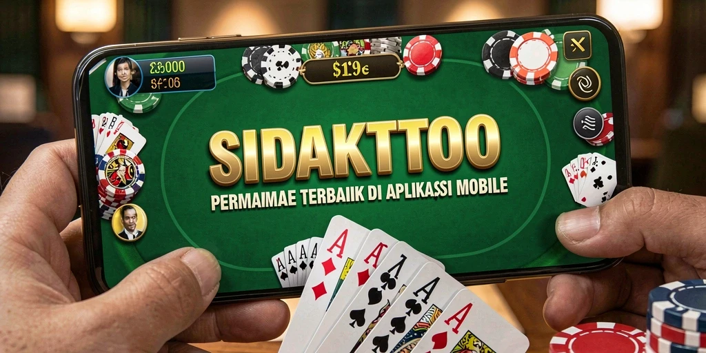 Tampilan menarik dari gameplay Poker di SIDAKTOTO.
