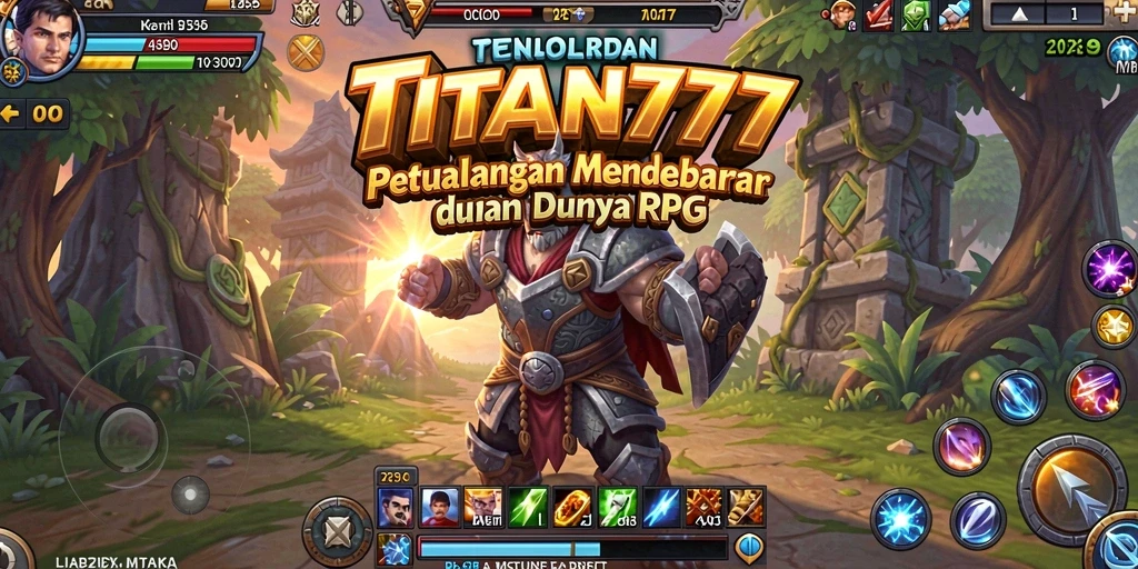 Tampilan permainan RPG TITAN777 yang menakjubkan dan penuh aksi.